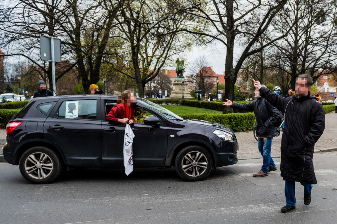 Strajk kobiet w Trójmieście. Awantura w centrum Gdańska