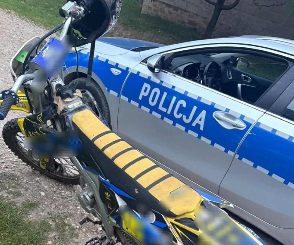 15-latek bez uprawnień do kierowania motorowerem zatrzymany w gminie Pawłów