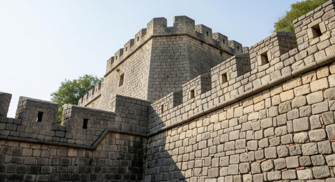 Mury obronne Sandomierza..jpg