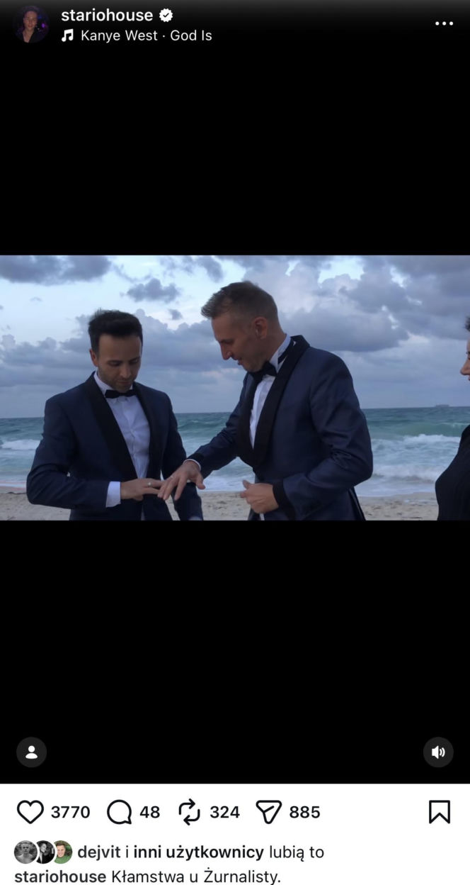 Krzysztof Gojdź i Marcin Roznowski: Ślub na plaży