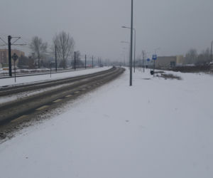 W Bydgoszczy znów prószy śnieg