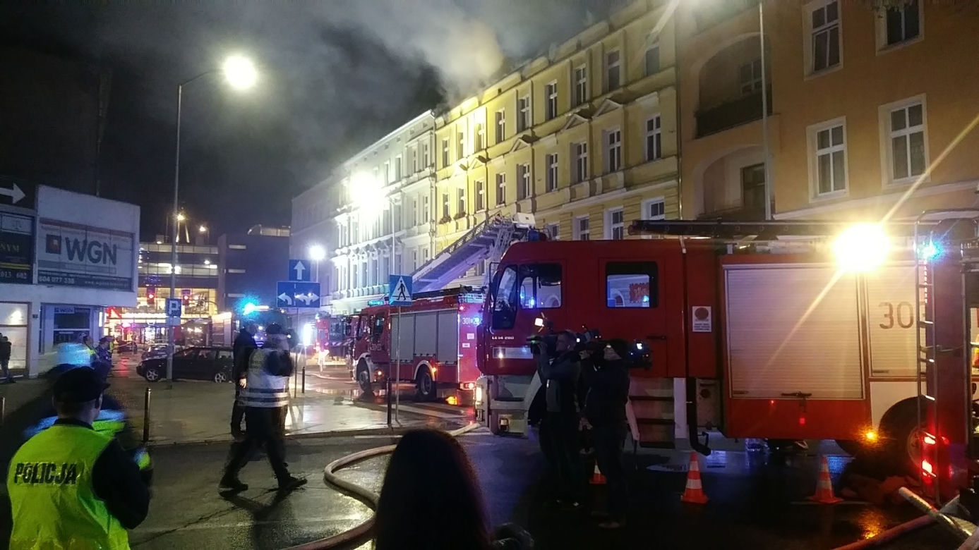 Pożar kamienicy przy ul. Kaszubskiej