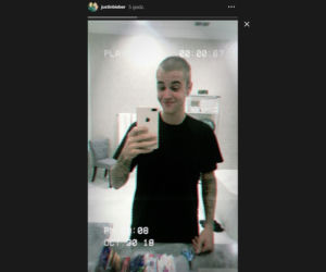 Justin Bieber ściął włosy - zdjęcie z Instagram Story
