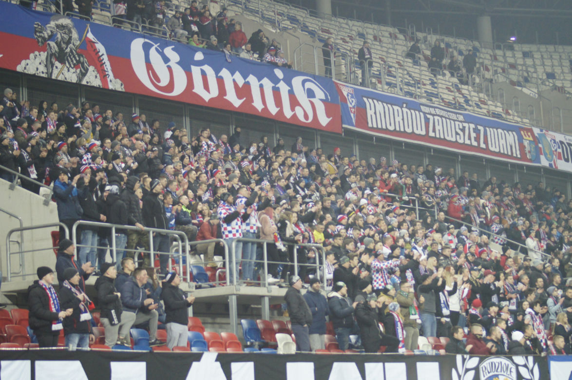 Górnik Zabrze - Lechia Gdańsk: Ponad 8 tysięcy fanów wspierało Trójkolorowych