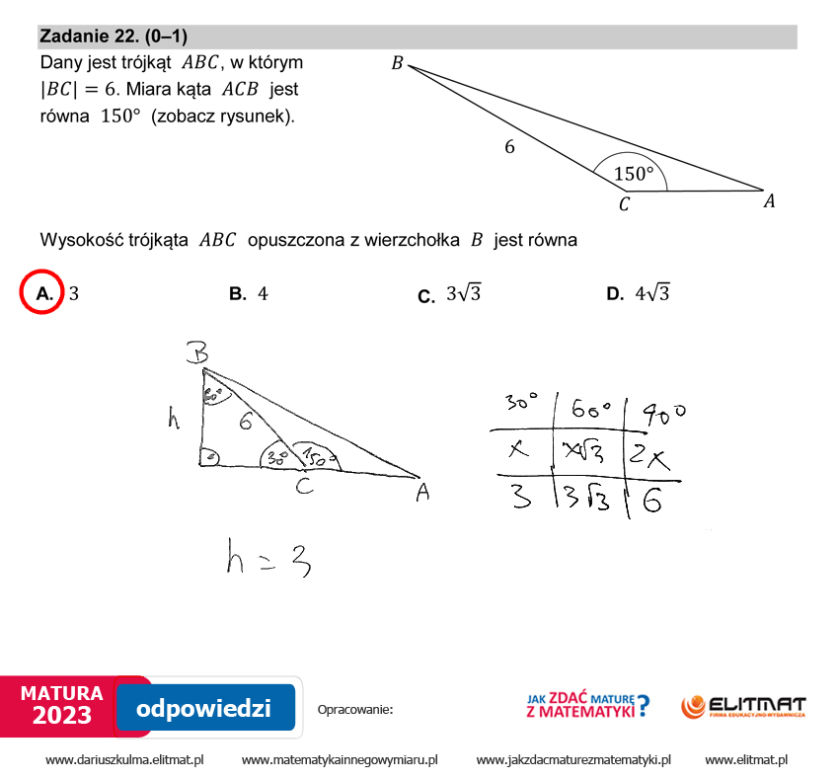 Matura matematyka rozwiązania