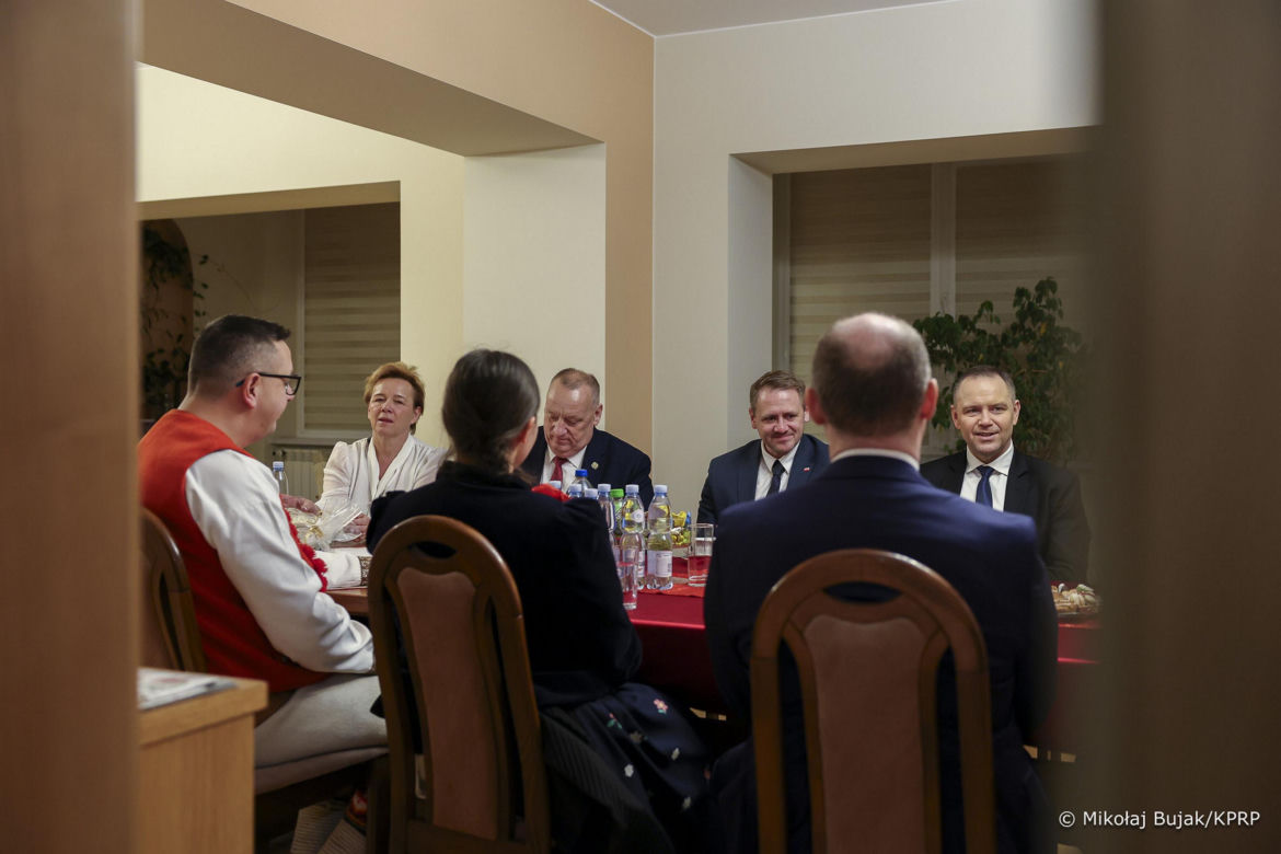 Para prezydencka kolędowała z góralami w Koniakowie