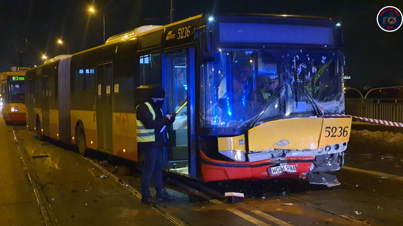 Potworny wypadek na moście Śląsko-Dąbrowskim