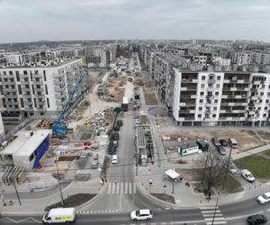 Stacja metra M2 Chrzanów w budowie