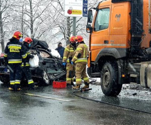 Potworny wypadek na Przyczółkowej