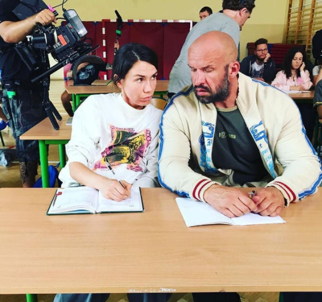 Olga Bołądź i Tomasz Oświeciński
