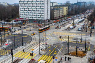 Tramwaj do Dworca Zachodniego w Warszawie - grudzień 2025