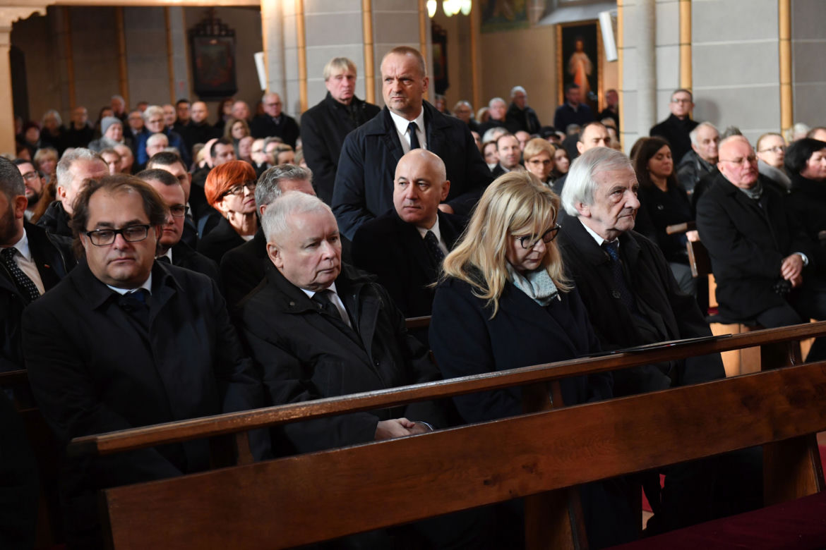 Pogrzeb posła Strzałkowskiego. Pojawił się Jarosław Kaczyński