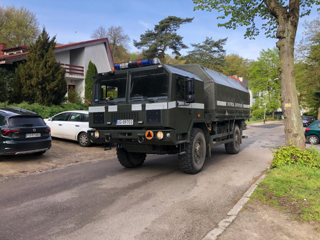 Akcja podejmowania niewybuchu w Szczecinie Podjuchach
