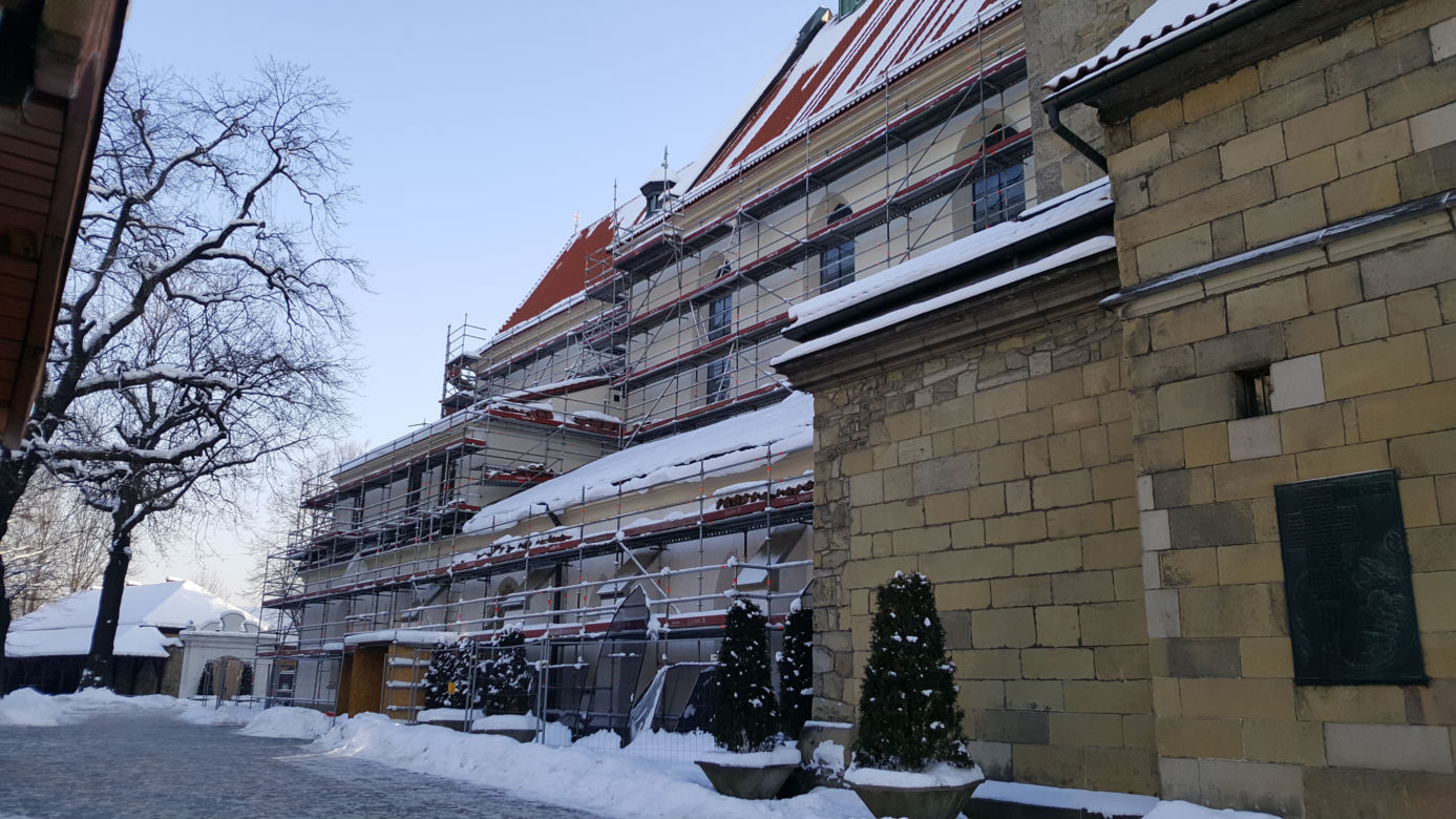 Trwa remont bazyliki świętej Małgorzaty w Nowym Saczu