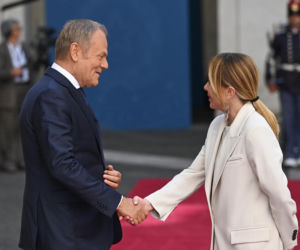 Donald Tusk spotkał się z Giorgią Meloni