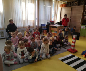 Zebra uczy dzieci przechodzić przez... zebrę