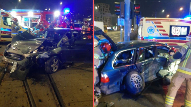 Dramatyczny wypadek we Wrocławiu. Strażacy wycinali rannych z aut! 