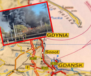 Wielki pożar w Gdyni. Z ogniem walczy około 30 zastępów PSP