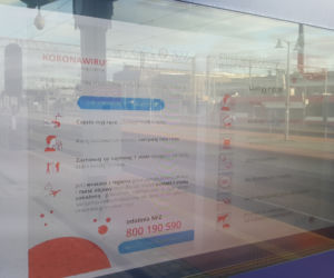 Dworzec Bydgoszcz Główna w czasie epidemii koronawirusa