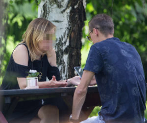 Piotr Żyła na spotkaniu ze swoją prawniczką