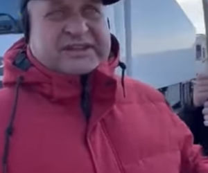 Filip Chajzer + Tiry na przejściu granicznym