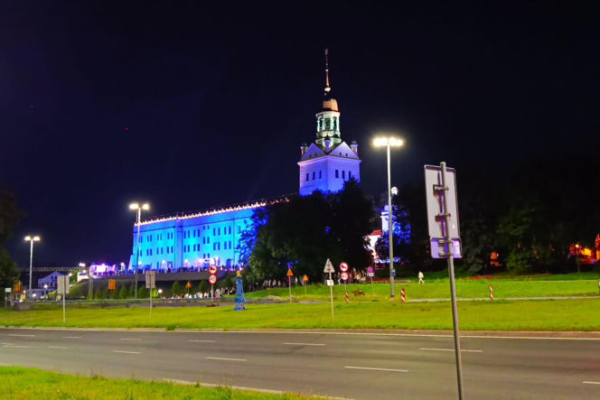 Nowa iluminacja Zamku Książąt Pomorskich w Szczecinie