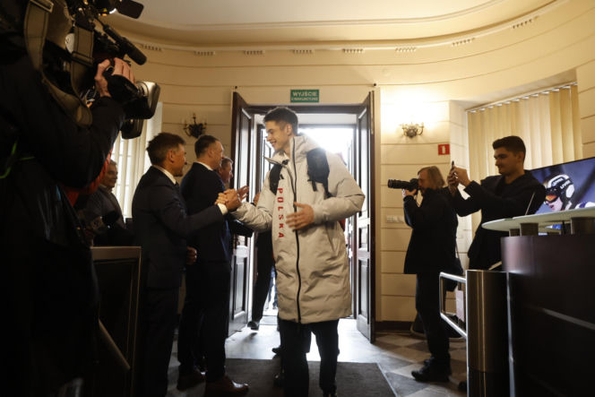 Kacper Tomasiak, Władimir Semirunnij i inni na spotkaniu u Ministra Sportu