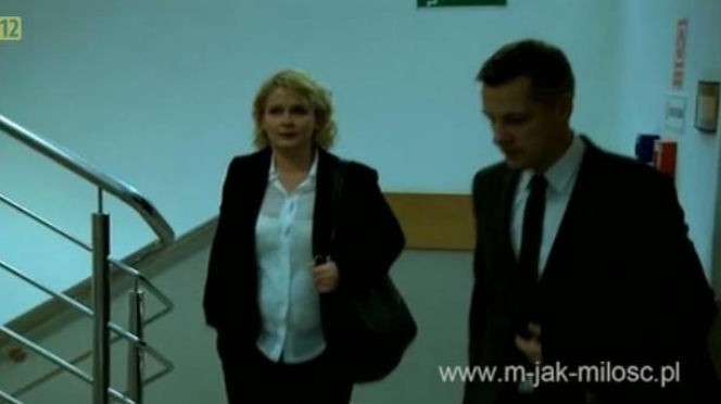 M jak miłość odc. 1045. Marta (Dominika Ostałowska), Piotrek (Marcin Mroczek)