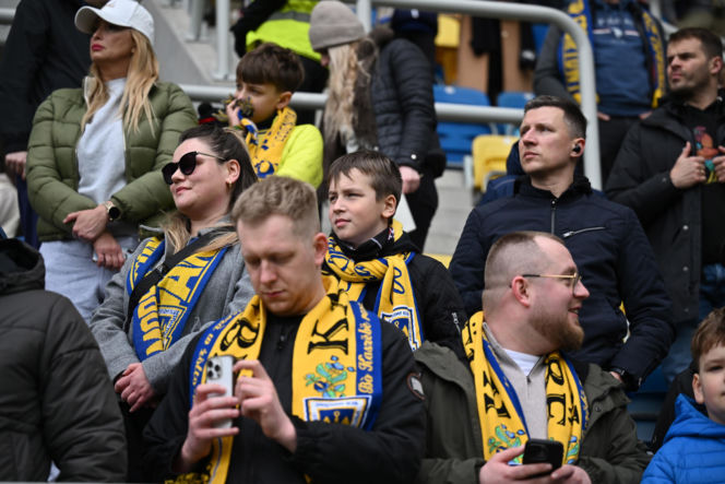 Arka Gdynia - Widzew Łódź: Zdjęcia kibiców i zawodników z meczu 25. kolejki PKO BP Ekstraklasy