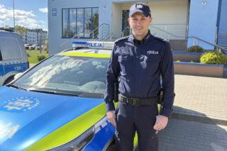 Dzielnicowy z Siedlec Jakub Kot uratował życie 68-latka z Żelkowa‑Kolonii 