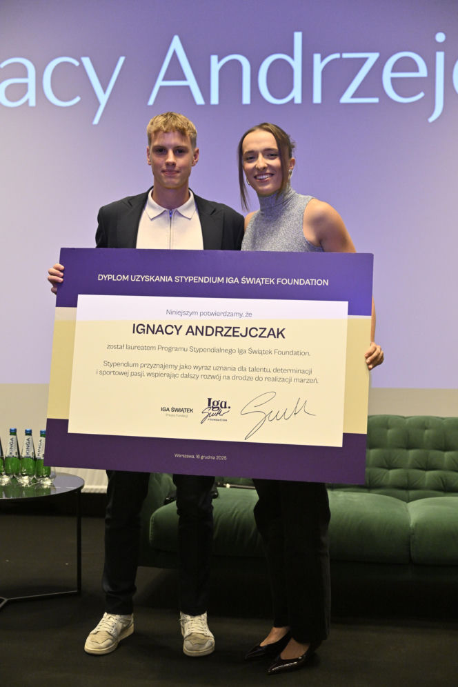 Iga Świątek rozdała stypendia
