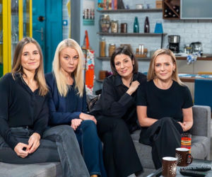 Pierwsza miłość, odcinek 4167. Marysia (Aneta Zając), Kinga (Aleksandra Zienkiewicz) i Marta (Honorata Witańska), Emilka (Anna Ilczuk)