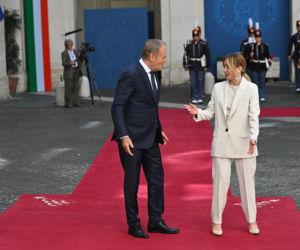 Donald Tusk spotkał się z Giorgią Meloni