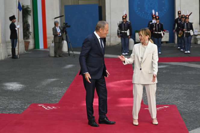 Donald Tusk spotkał się z Giorgią Meloni