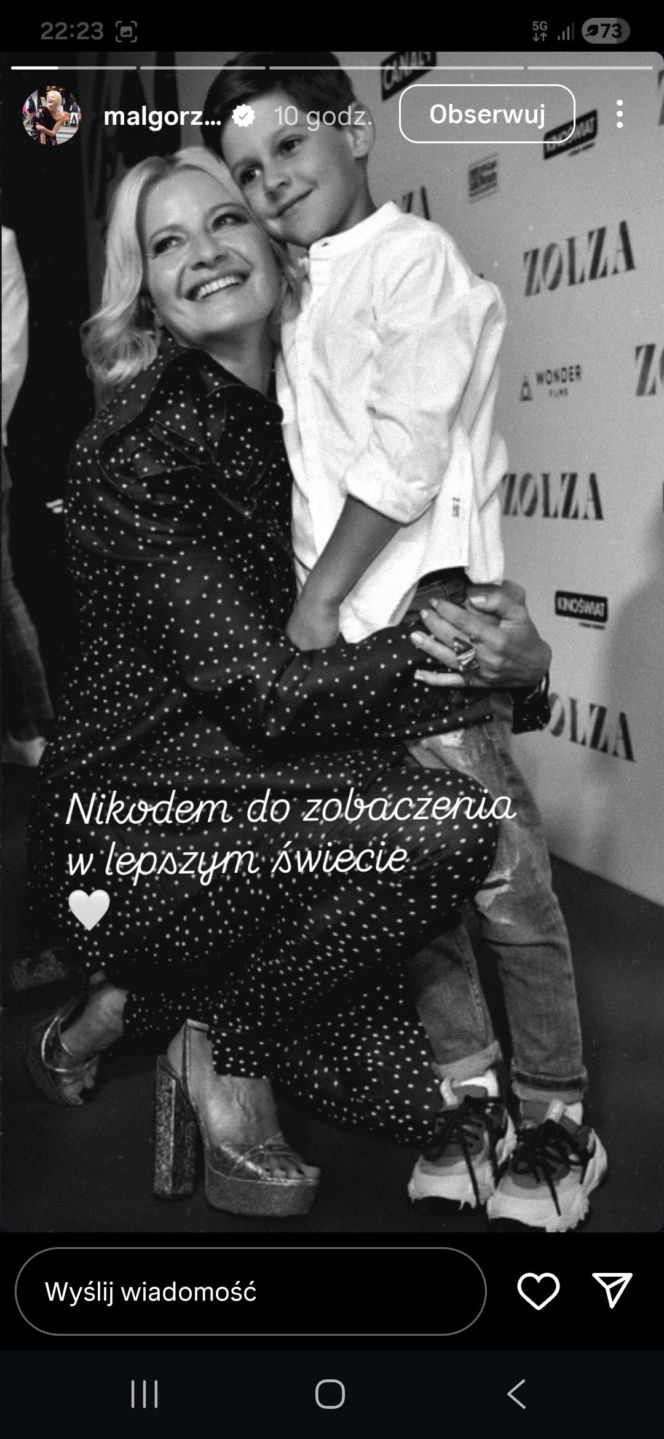 Małgorzata Kożuchowska pożegnała Nikodema Mareckiego w dniu jego pogrzebu. Dodała poruszający wpis