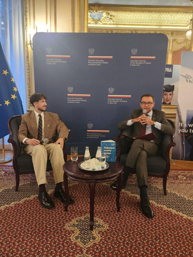 Grzegorz Piątek w Konsulacie Generalnym RP w Nowym Jorku