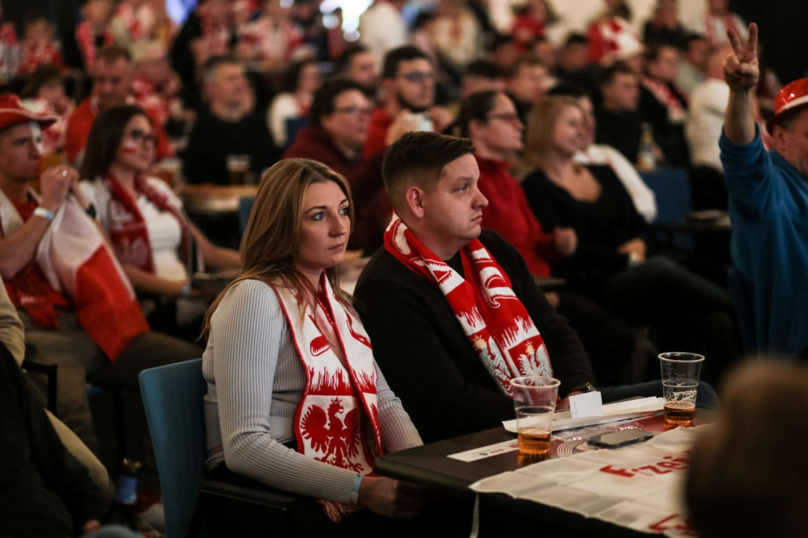 Strefa kibica na Stadionie Śląskim w czasie meczu Polska-Meksyk