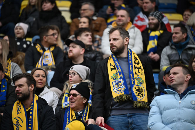 Arka Gdynia - Widzew Łódź: Zdjęcia kibiców i zawodników z meczu 25. kolejki PKO BP Ekstraklasy