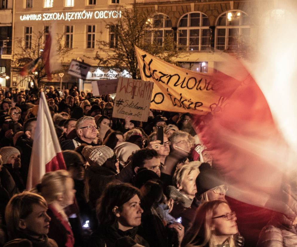 Łańcuch Światła na pl. Wolności