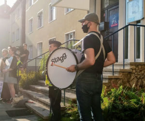 Protest w Szczecinie po przegłosowaniu ustawy Lex TVN