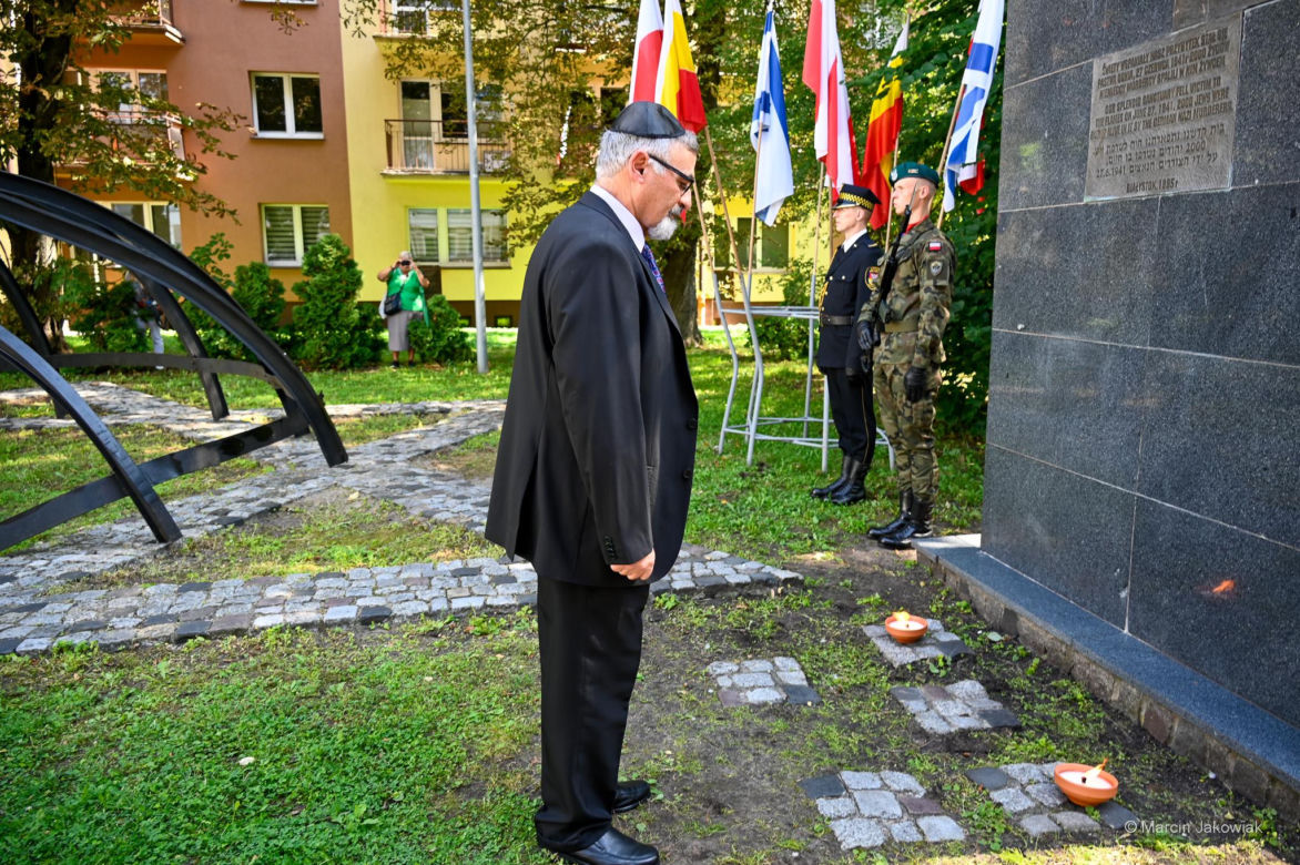 80. rocznica Powstania w Getcie Białostockim. Tak wyglądały uroczystości upamiętniające [ZDJĘCIA]