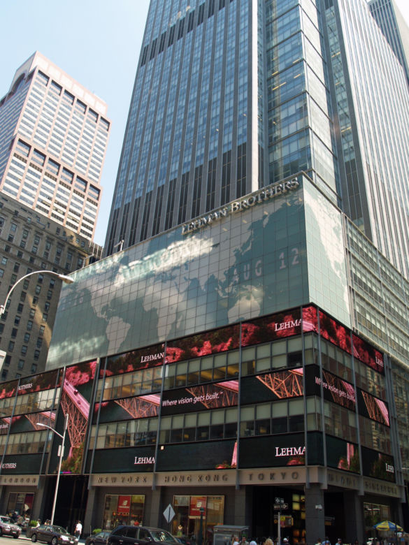 Globalny kryzys finansowy lat 2000. zaczął się od upadku banku inwestycyjnego Lehman Brothers