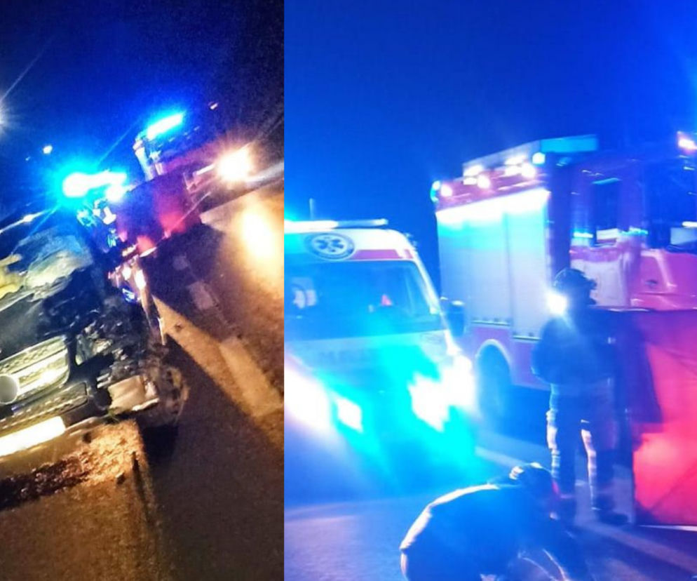 Makabryczny wypadek na obwodnicy Brzegu. Mężczyzna zmieciony z jezdni [ZDJĘCIA]