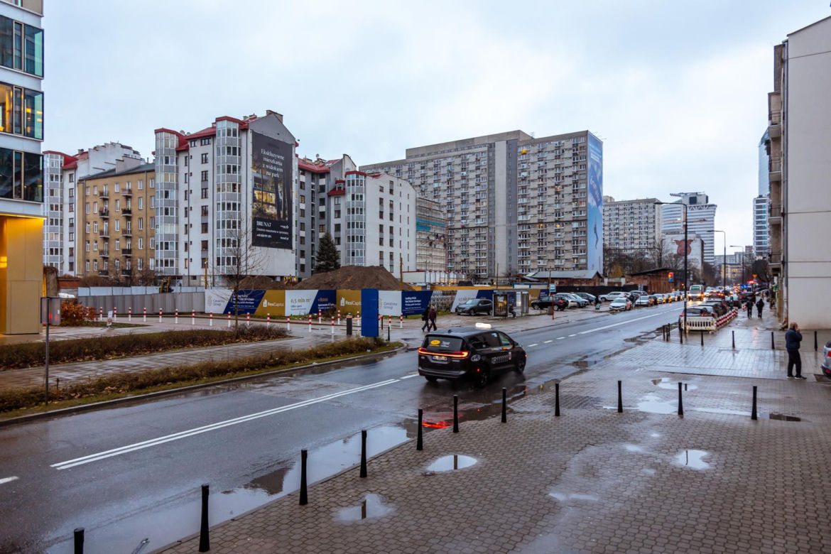Ulica Grzybowska w Warszawie przed przebudową