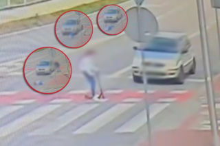 Dziewczynka na hulajnodze potrącona na pasach! Film pokazuje wszystko