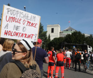 Wielki protest medyków w Warszawie