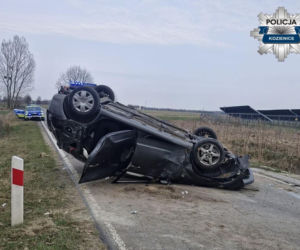 Pijana 42-latka dachowała z dzieckiem w aucie! W ręku trzymała telefon. Przerażające nagranie