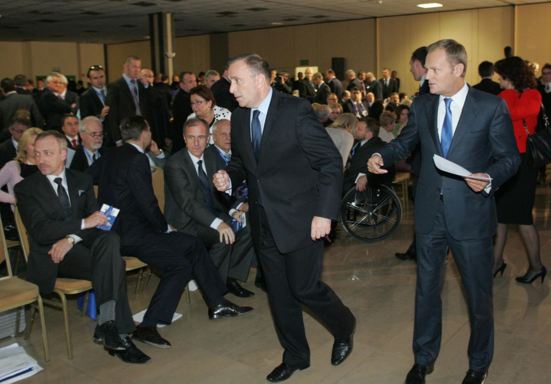 Donald Tusk i Grzegorz Schetyna