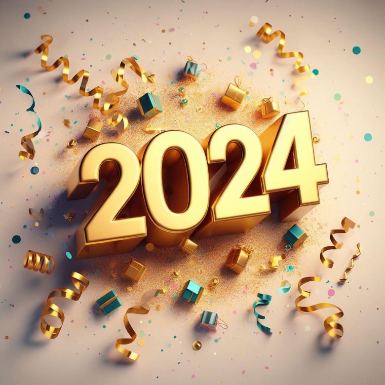 Kartki noworoczne na 2024 r.