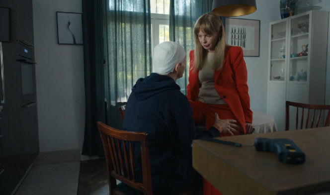 Barwy szczęścia, odcinek 3305. Łukasz (Michał Rolnicki), Agnieszka (Katarzyna Tlałka)